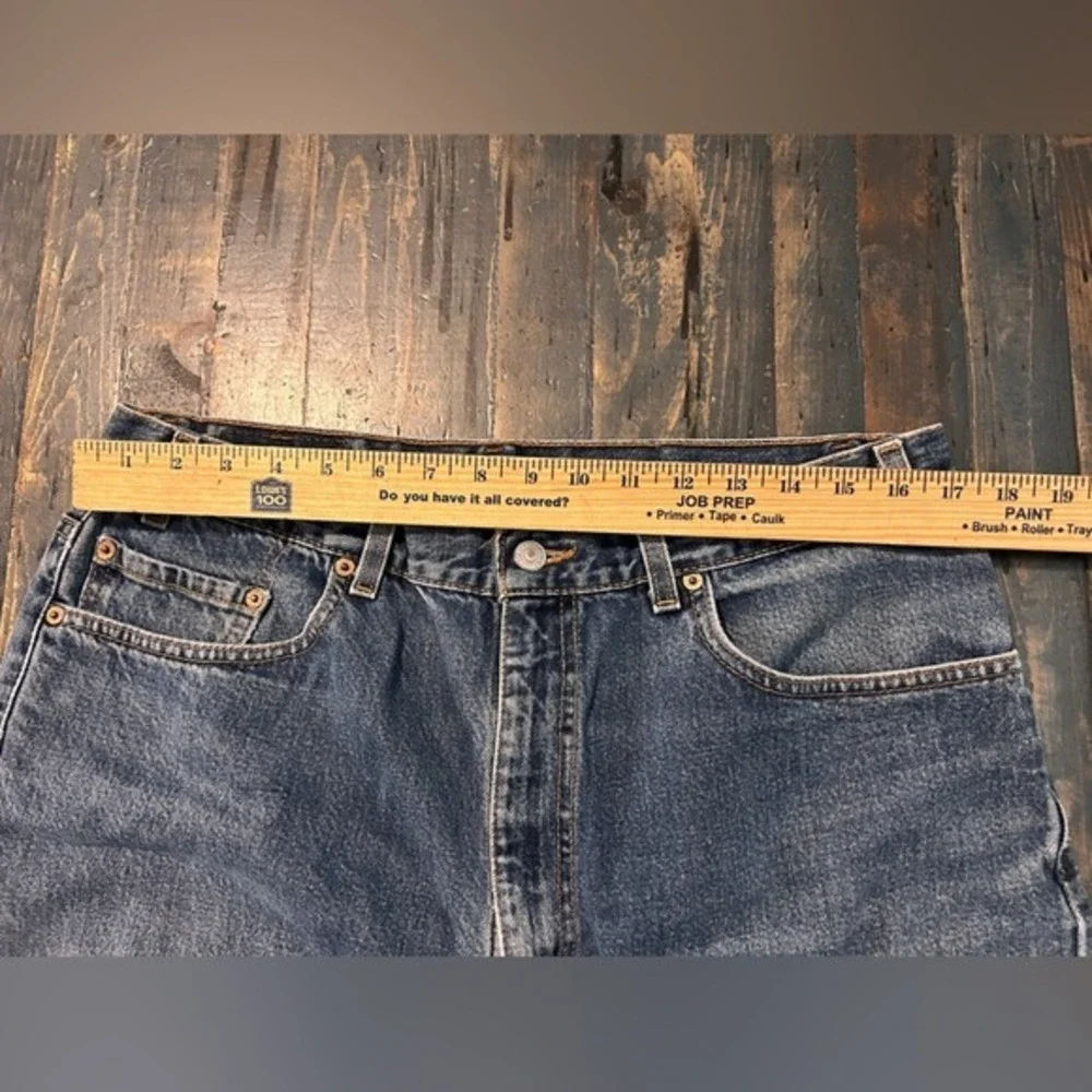 Levis 505 Vintage Mens Regular Fit Straight Leg Jeans Blue Made in USA 38x32